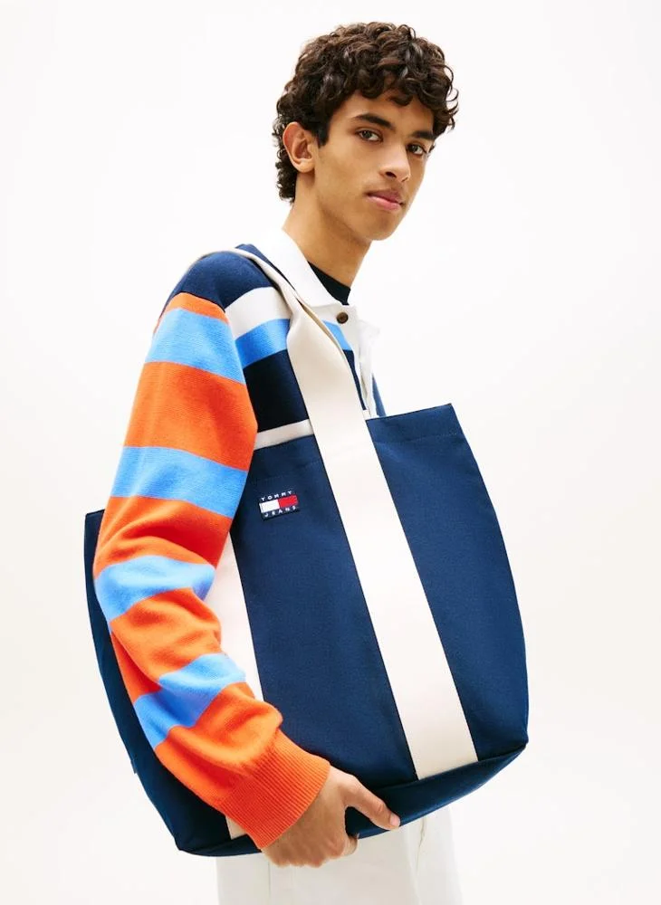 TOMMY JEANS Dark Night Navy Bold Varsity Tote for Men | Best Price UAE