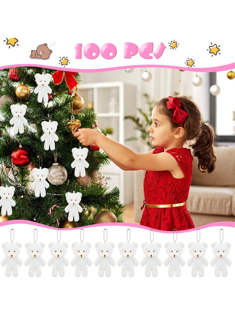 SYOSI Plush Bear Stuffed Animals Pendant, Mini Stuffed Tiny Bear Soft Plush Stuffed Bear Doll for Gift DIY Birthday Party Accessory Decorations 12 Pcs - Image 4
