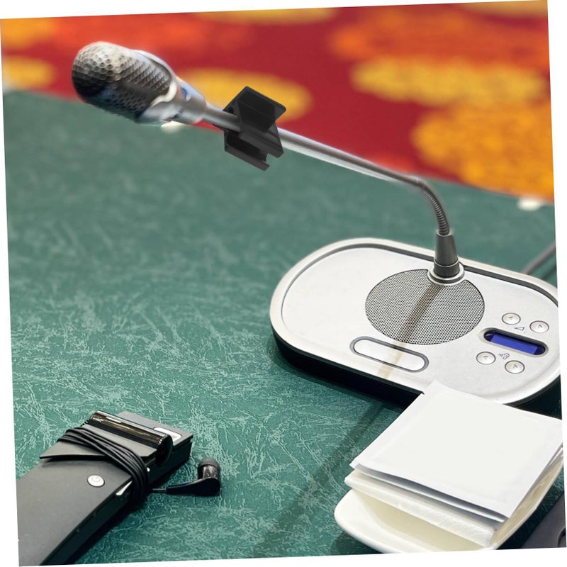 Adhesive Back Microphone Clip Holder Sturdy Smooth Surface For Recording Interviews Professional - Image 4
