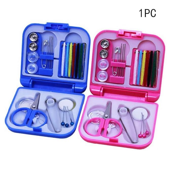 MFH Travel Sewing Kit Thread Needle Mini Case and Brush Dryer Holder 26 Hole Makeup Brush Drying Rack Organizer Cosmetic Brush Stand Pack of 2 Combo Random Colour  - Image 5