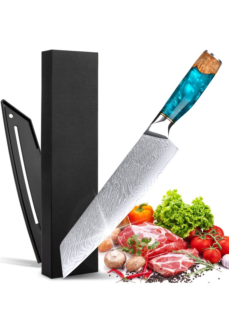 SSGP Chef Knives, Damascus Steel Chef Knife, Professional Sharp High-Quality Kitchen Knife, Ergonomic Handle, Superior Multipurpose Kitchen Knife for Home and Restaurant - Image 1