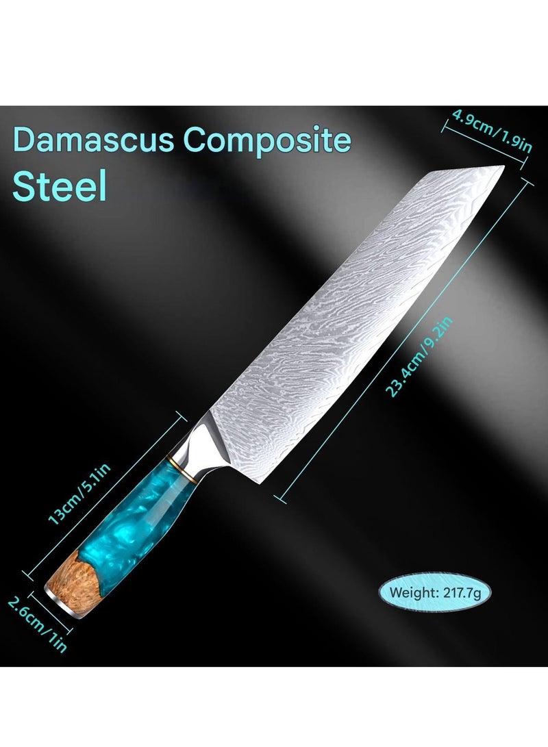 SSGP Chef Knives, Damascus Steel Chef Knife, Professional Sharp High-Quality Kitchen Knife, Ergonomic Handle, Superior Multipurpose Kitchen Knife for Home and Restaurant - Image 3