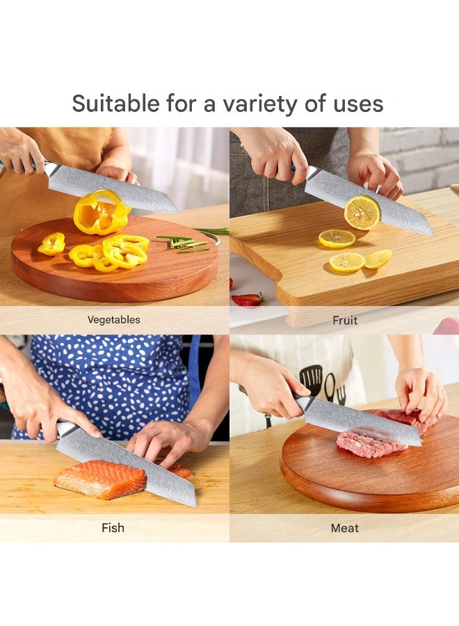 SSGP Chef Knives, Damascus Steel Chef Knife, Professional Sharp High-Quality Kitchen Knife, Ergonomic Handle, Superior Multipurpose Kitchen Knife for Home and Restaurant - Image 5