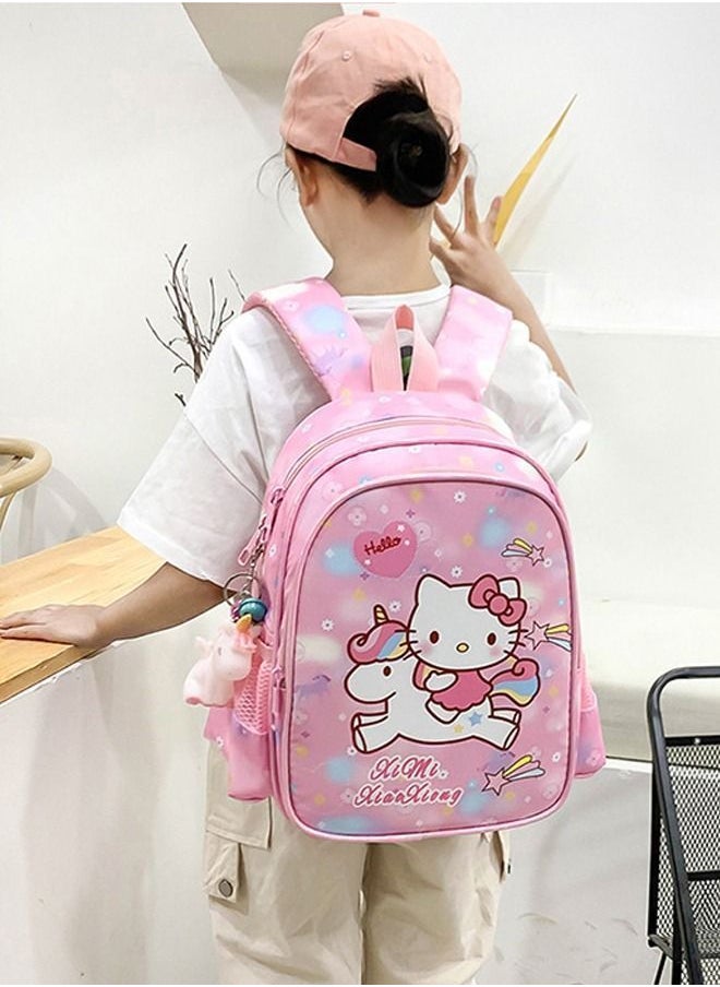 NIBEMINENT Kid's Hello Kitty Backpack Cartoon Cute Travel Outdoor Girl Lightweight Fashion Pink 32 * 25 12cm  - Image 3