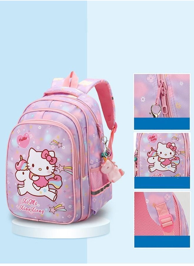 NIBEMINENT Kid's Hello Kitty Backpack Cartoon Cute Travel Outdoor Girl Lightweight Fashion Pink 32 * 25 12cm  - Image 5