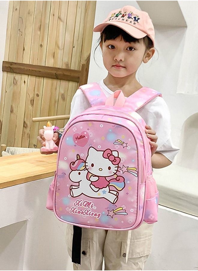 NIBEMINENT Kid's Hello Kitty Backpack Cartoon Cute Travel Outdoor Girl Lightweight Fashion Pink 32 * 25 12cm  - Image 4
