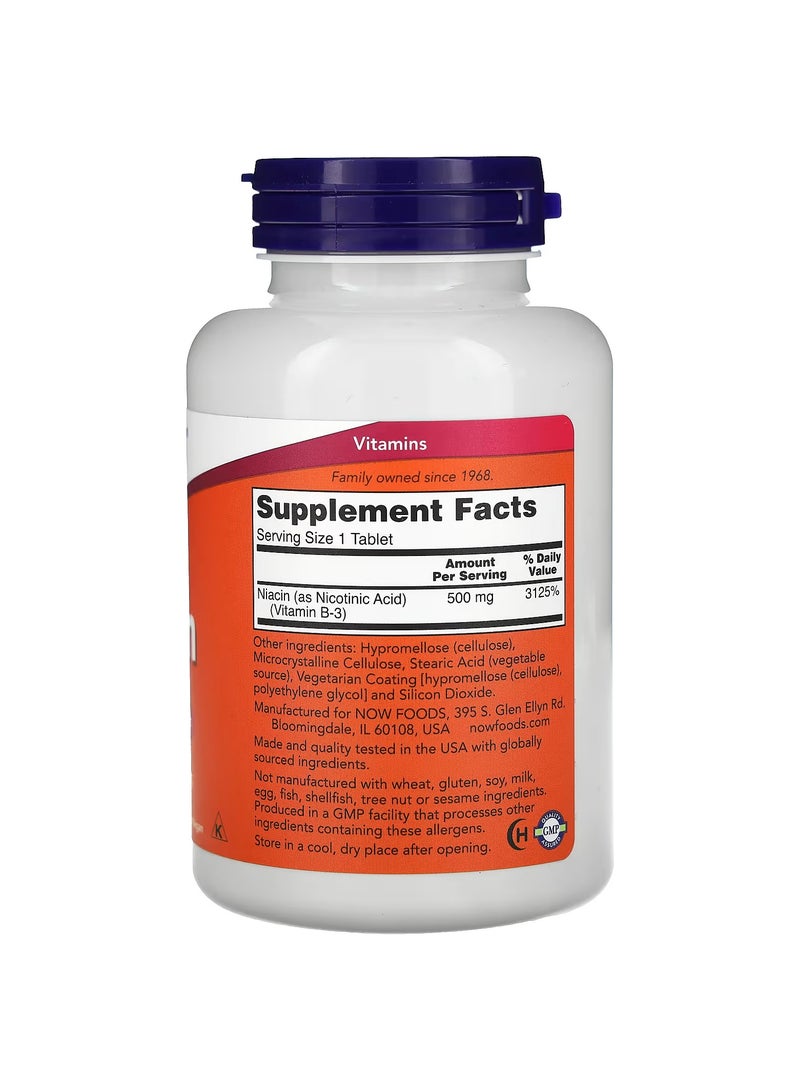 now Niacin, 500 mg, 250 Tablets - Image 2