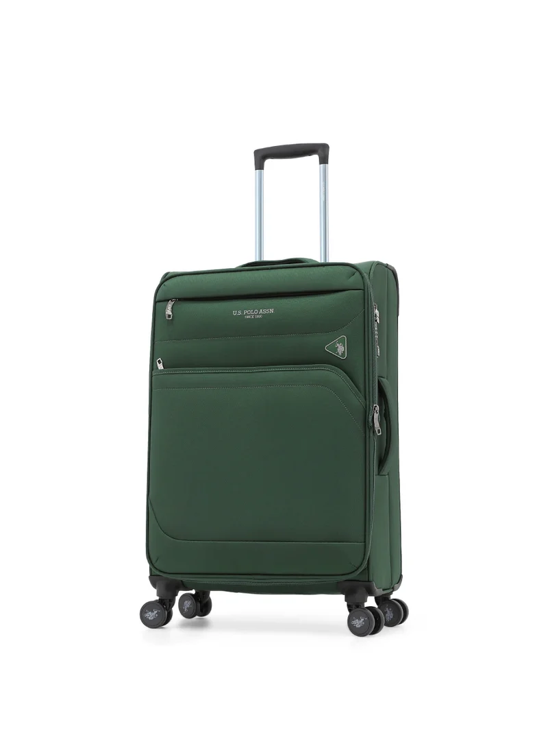 يو اس بولو اسن U.S. Polo Assn. 3-Piece Softshell Luggage Set | 20" 24" 28" Spinner Suitcases with TSA Lock - Complete Travel System