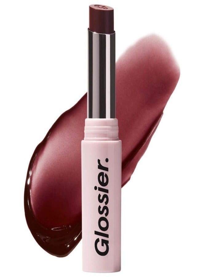 Glossier Ultralip Ultra Shiny Lipstick with Hyaluronic Acid , Ember - mauve foncé 3g – Hydrating, Glossy Lip Color - Image 1