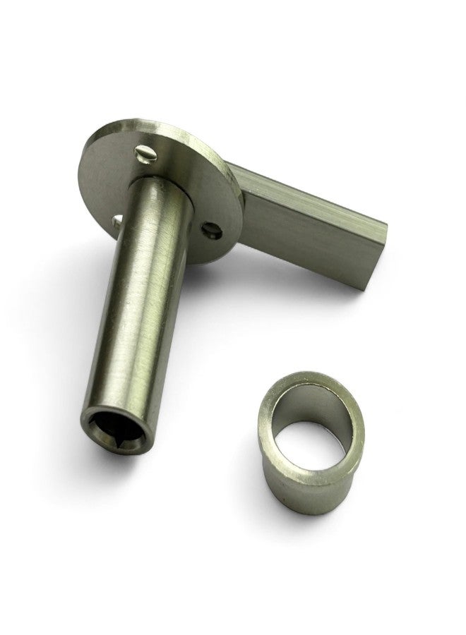 Moksh Plus Brass Panel Lock 1 Inch (25mm)/Sliding Lock/Allen Key Lock/Cylinder Door Lock/L-Key Lock S.S. Finish with S.S. Molding Key Use for Window and Cupboard Sliding Door (Pack of 1 Pcs.) - Image 4