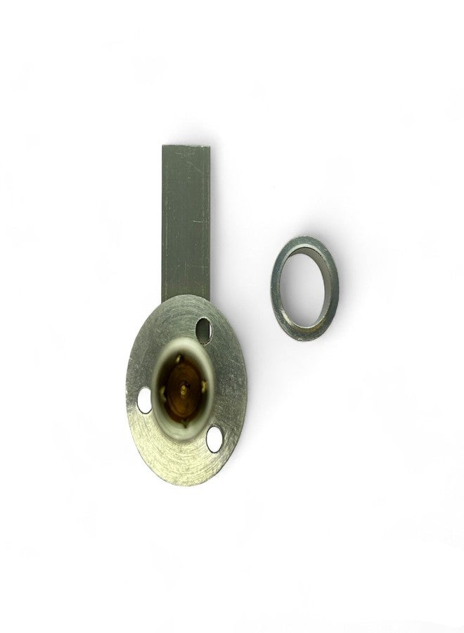 Moksh Plus Brass Panel Lock 1 Inch (25mm)/Sliding Lock/Allen Key Lock/Cylinder Door Lock/L-Key Lock S.S. Finish with S.S. Molding Key Use for Window and Cupboard Sliding Door (Pack of 1 Pcs.) - Image 5