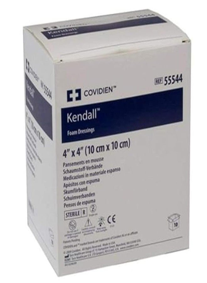 Covidien 55544 Kendall Wound Dressing, Hydrophilic Foam, 4" x 4" Size (Pack of 10) - Image 4