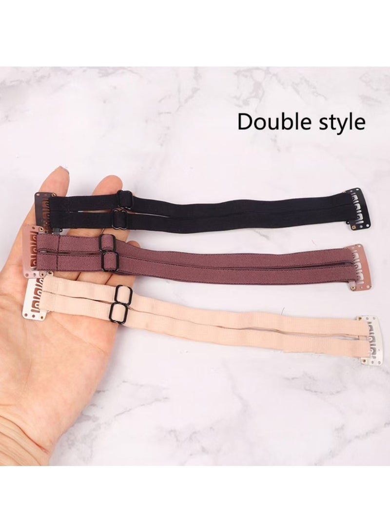 كابتن تيك Facelift Bands with Clips, 2PCS Nylon Face Lifting Band with Hairclip Adjustable Elastic Facial Belt Eye Wrinkle Removal Facial Lifting Belt for Women Facial Skin Tightening - Image 1