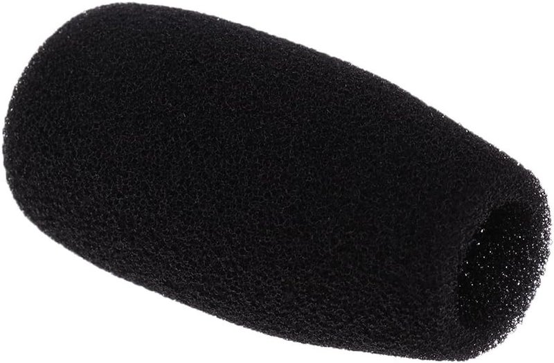 كلاراكو 10 قطع من أغطية الميكروفون الإسفنجية السوداء الواقية من الرياح لميكروفونات المؤتمرات ذات العنق المرن - Image 2