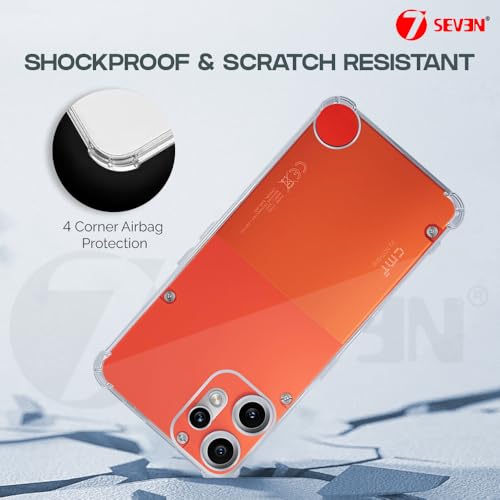 7-Seven 7SEVEN® Back Cover for CMF by Nothing Phone 2 Pro Transparent Mobile Back Case Shock Proof Design Camera Edges Protection Crystal Clear Phone Case Silicon Soft TPU and Flexible Bumper Phone Cover - Image 3
