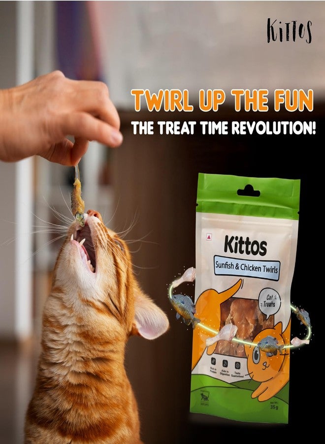 Trixie Combo of Trixie Shampoo with 3 Pack Kittos Sunfish and Chicken Twirls for Cats - Image 3