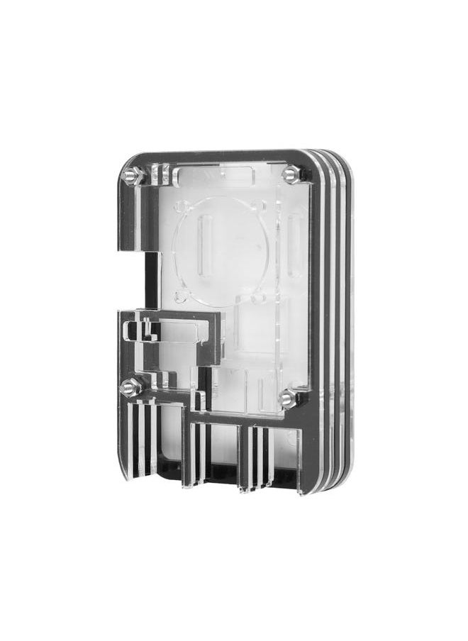 Thoraya Specialty 7 Layers Square Case for Raspberry Pi 3B+ Anti-impact Shell for Raspberry Pi - Black  - Image 1