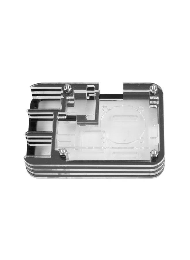Thoraya Specialty 7 Layers Square Case for Raspberry Pi 3B+ Anti-impact Shell for Raspberry Pi - Black  - Image 3