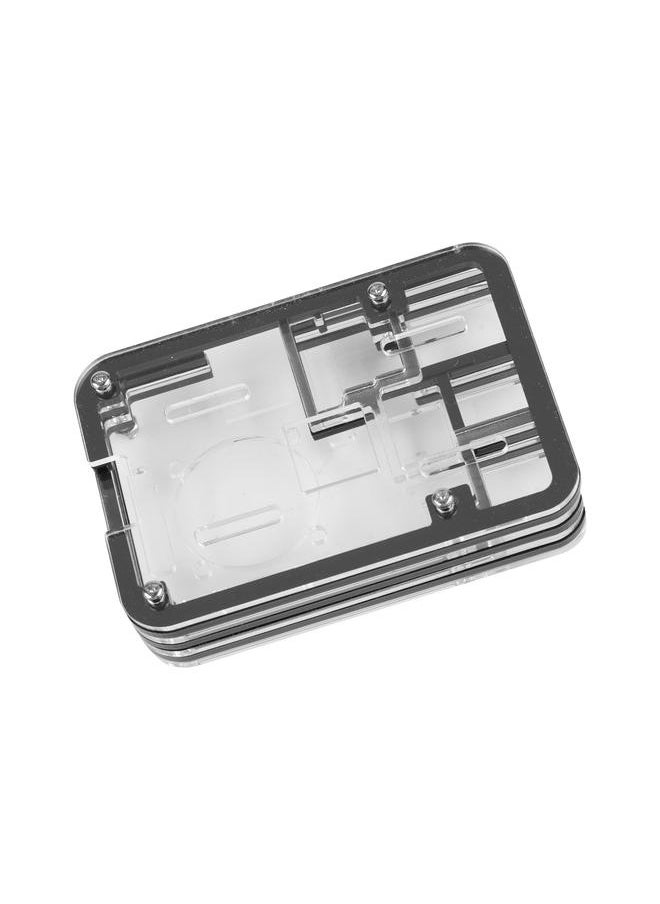 Thoraya Specialty 7 Layers Square Case for Raspberry Pi 3B+ Anti-impact Shell for Raspberry Pi - Black  - Image 2