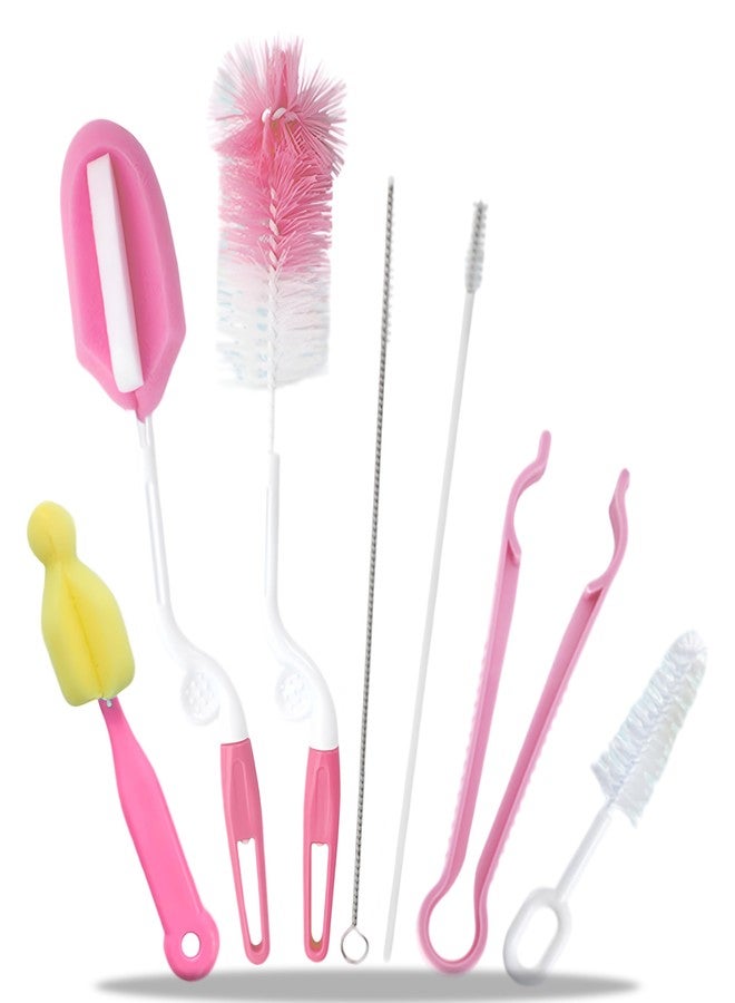 Dakos Baby Bottle Brush, Silicone Baby Bottle Brush Cleaner, Baby Bottle Cleaner Brush, Baby Milk Bottle Cleaning Brush, Nipple Cleaning Brush, Nipple Cleaning Brush,Bottle Brush Storage Box (MFP949) - Image 1