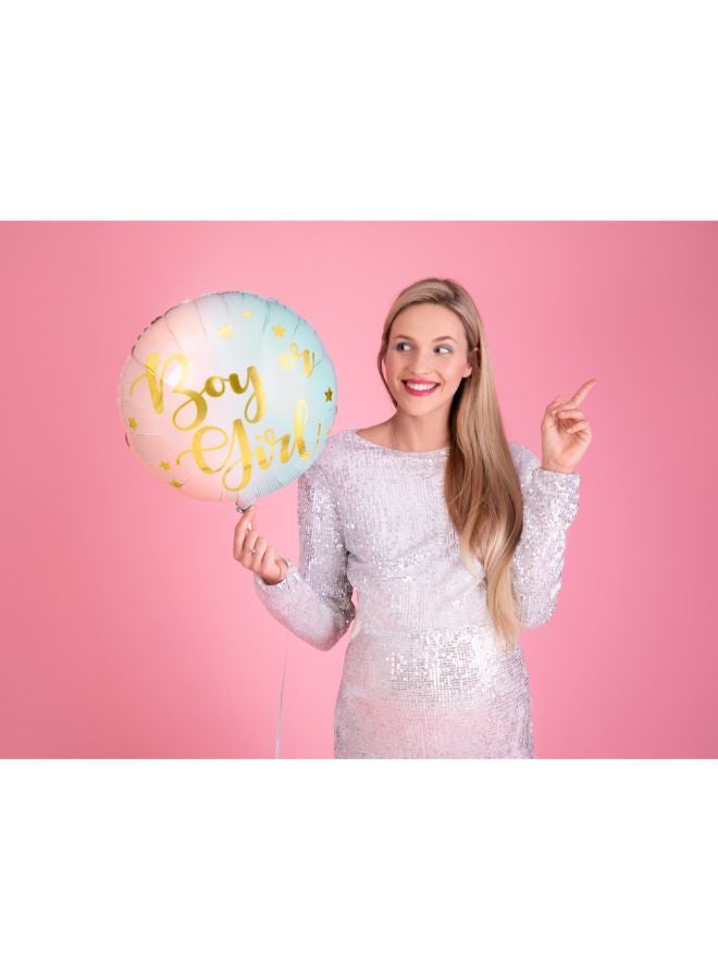 PartyDeco Foil balloon Boy or Girl, 35cm, mix - Image 2