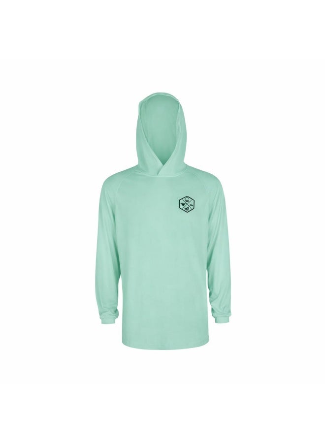 Qassar QSR-KINGFISH RECORD BREAKER GREEN HOODIE - Image 3