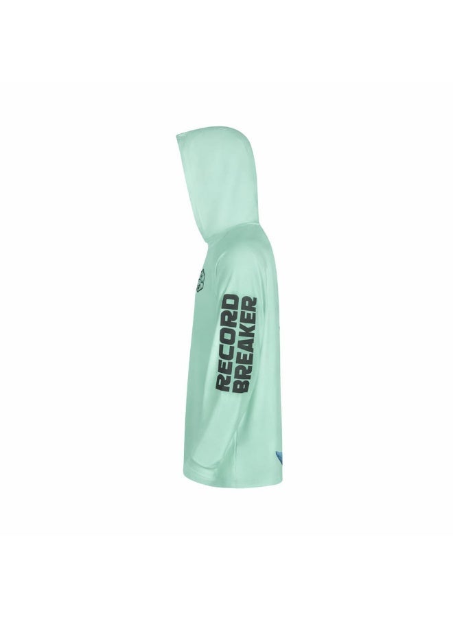 Qassar QSR-KINGFISH RECORD BREAKER GREEN HOODIE - Image 2