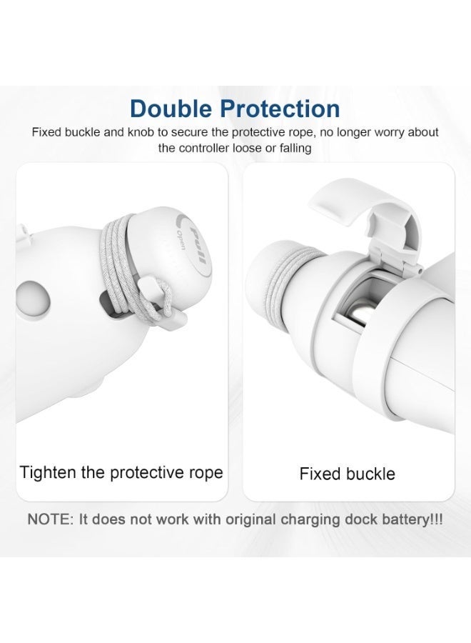 AMVR Golf Club Attachment Compatible with Meta/Oculus Quest 3S/Quest 3, Non-Slip VR Golf Handle Grip for Golf +, 80 Degree Design Keep Tracking （for Right Controller, Not for Charging Dock Battery） - Image 5