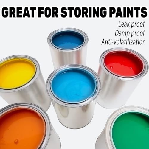 Quaocens 16 PCS Empty Paint Cans with Lids (1 Pint Size),Empty Metal Paint Cans with Lids,2 Cup Capacity,Pint Paints Cans with Lid Storage Containers Can Be Used for DIY and Paints Storage - Image 4