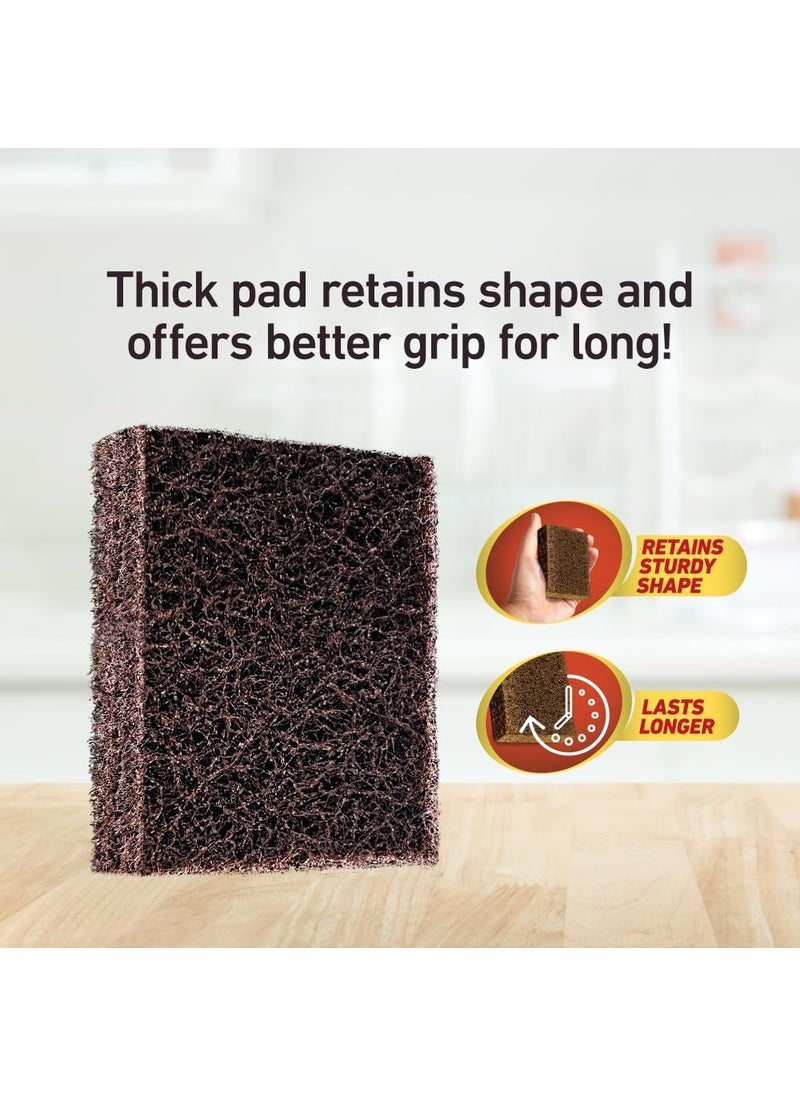 Scotch Brite ScotchBrite Super Strong Scrub pad for Everyday Tough Stains Replacement to Steel Scrubber for Kitchen  - Image 4