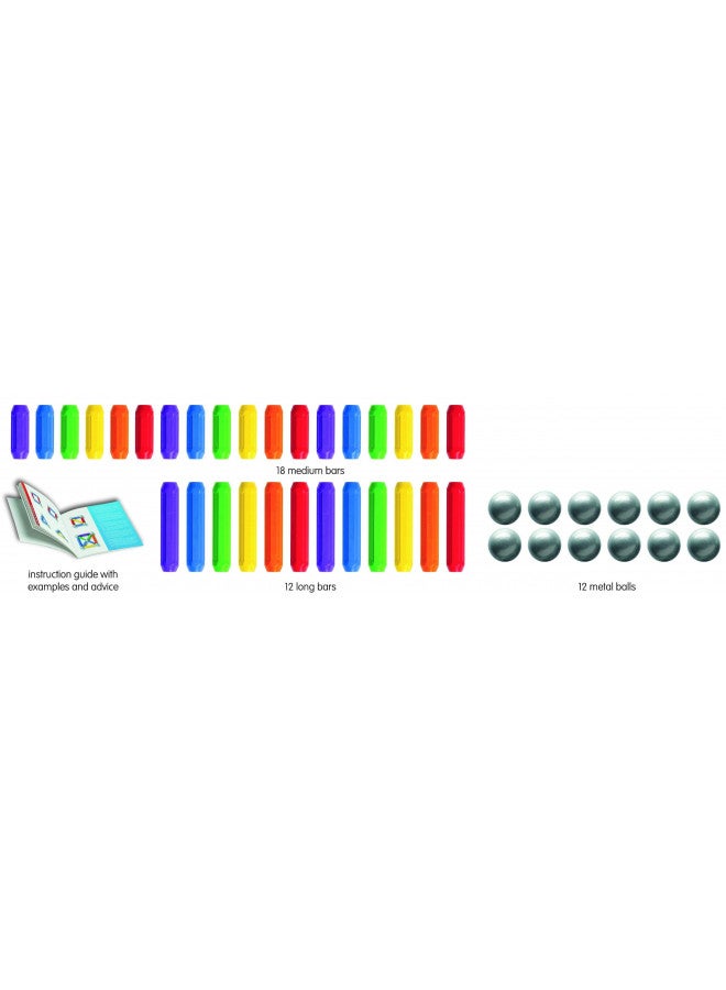 SmartMax مجموعة البناء المغناطيسية سمارت ماكس ستارت XL (42 قطعة) STEM مع قطع بناء آمنة وقوية وكبيرة للأطفال من عمر 3 سنوات فما فوق - Image 3