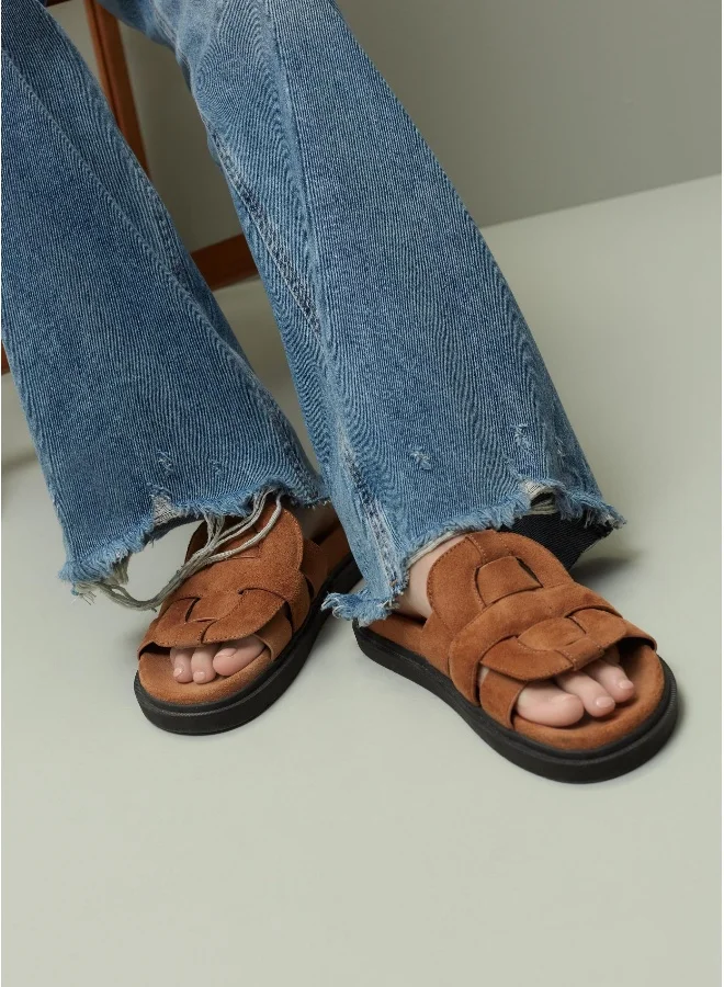 او في اس Ovs Piombo Straight-Fit Jeans With Ripped Hems