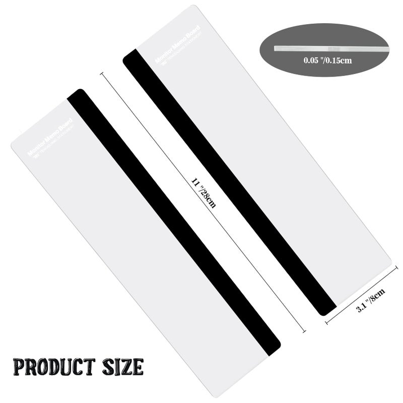 MDOZQ Office Desk Accessories 2pcs Computer Monitor Memo Board Message Board Supplies for Women Men Sticky Note Holder Home Desktop Decor - Image 3