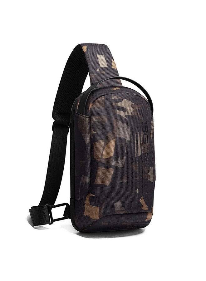 Red Lemon BANGE Unisex Travel Crossbody Sling Bag Chest Pack with USB charging (Camo) - Image 2