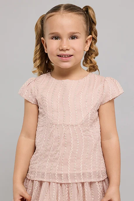 R&B Embroiderd Top and Skirt Set