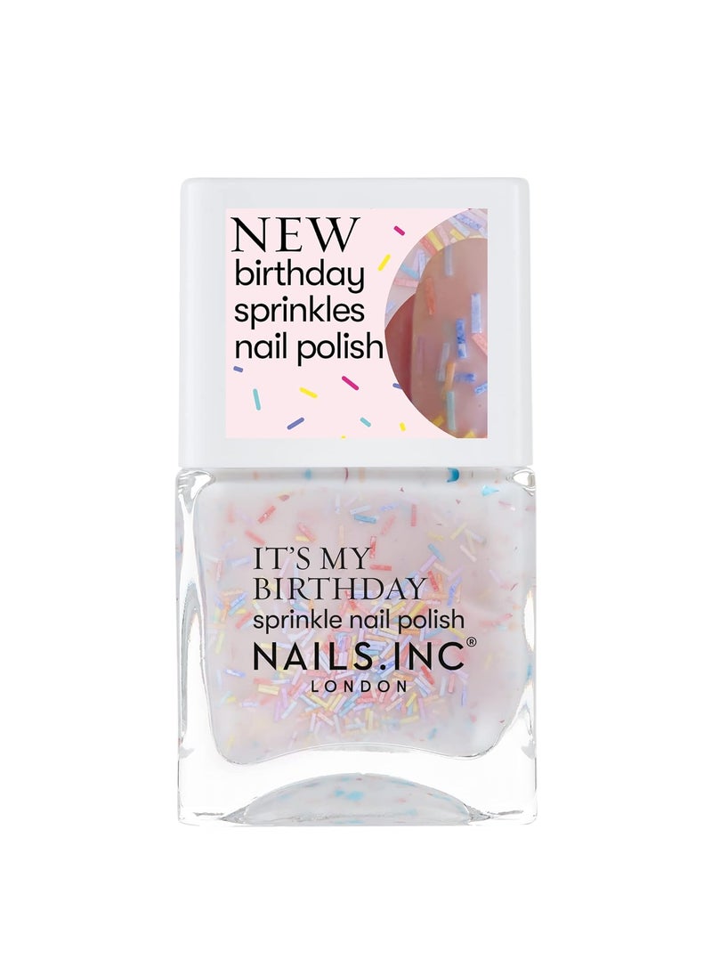 Nails Inc - Nails.INC It's My Birthday Sprinkle Nail Polish - Image 1