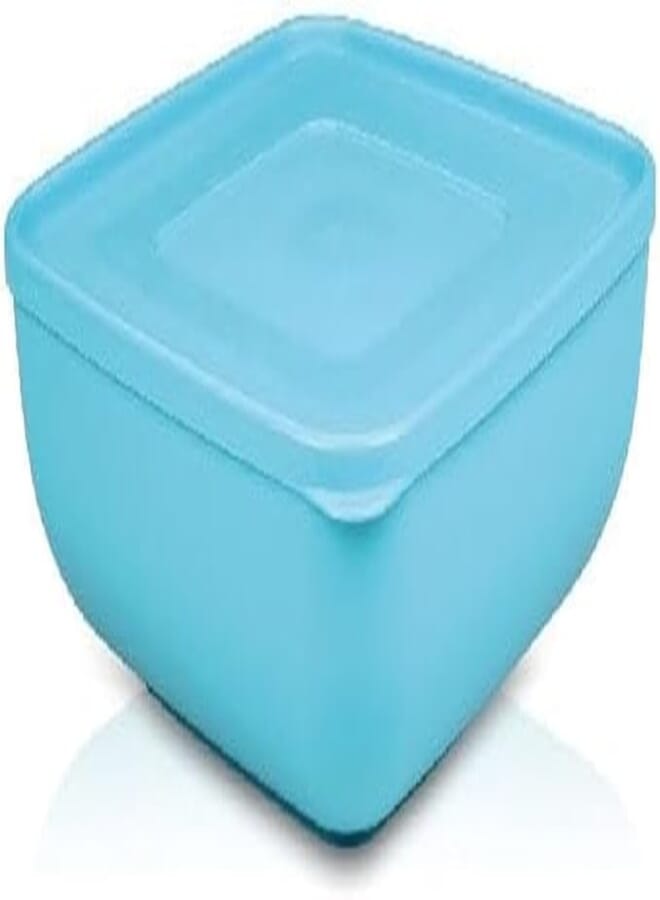 Ucsan Plastic Medium Square Short Bowl with Lid | Made in Turkey | 32