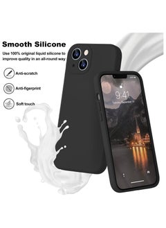 ICARLUS Case for Apple iPhone 14 Plus 6.7 inch Silicone Cover Soft Black  - Image 3