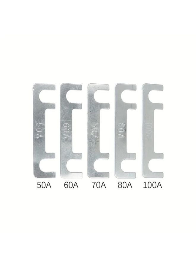 2pcs ANS H2 50A Auto Fuse Flat Plate Fork Type Bolt Battery Fuse Box Holder ABS - Image 4