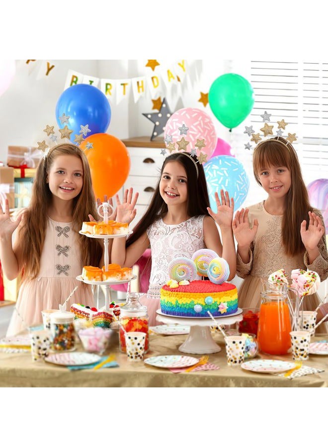 Minkissy Glitter Star Headband Star Headpiece Halloween Headband Funny Hairband Christmas Party Headwear Holiday Festival Hair Accessories for Girls Kids Women - Image 5