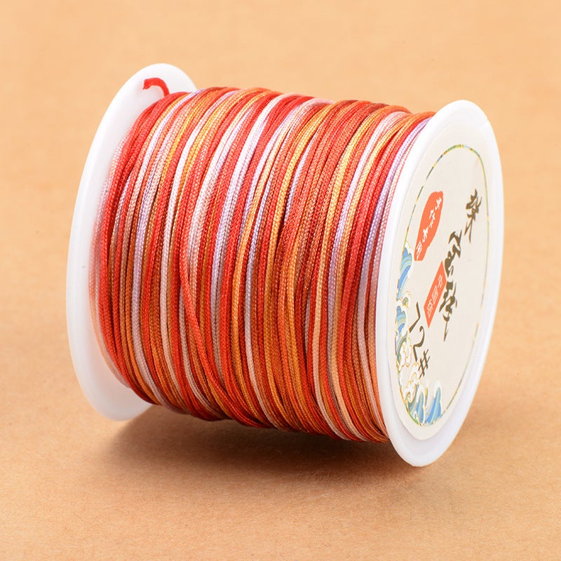 Duan Dye Magic Color Jade Line 72 Diy Woven Necklace Pendant Lanyard Material Strand Gradient Color Jade Strand - Image 1