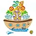 AluAbi Board Games for Kids Adults Noahs Ark Wooden Balance Stacking Toys Team Building Blocks STEM Toy Fine Motor Stacking Balance Game Baptism Easter Birthday Gift for Boys Girls - Image 2
