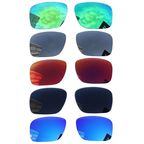 Acefrog 5 Pairs Polarized Replacement Lenses for Oakley Holbrook XL OO9417 Sunglasses, Perfectly Fit, Shatterproof, Anti-scratch, Value Pack - Image 1
