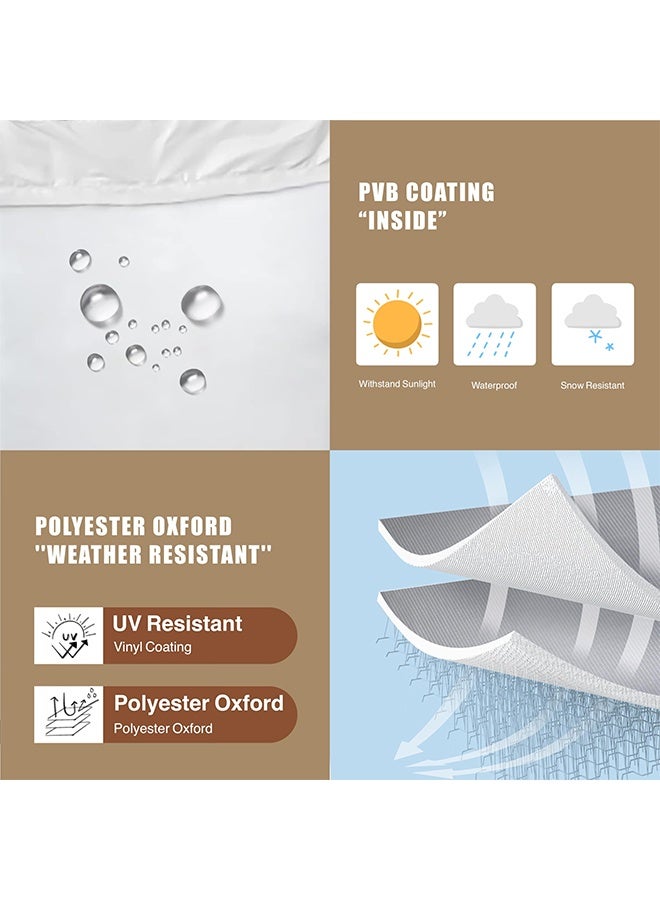 YelaJoy Washing Machine Cover, Washer/Dryer Cover for Top Load， Dustproof Waterproof Full-Automatic/Wheel Washing Machine Cover， for Indoor/Outdoor Top Load Washer Parts & Accessorie, XL - Image 5