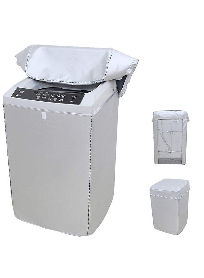 YelaJoy Washing Machine Cover, Washer/Dryer Cover for Top Load， Dustproof Waterproof Full-Automatic/Wheel Washing Machine Cover， for Indoor/Outdoor Top Load Washer Parts & Accessorie, XL - Image 1
