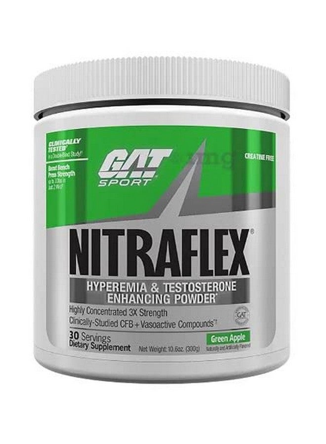 GAT SPORT GAT SPORT Gat Nitraflex 300 grams Green Apple Powder(Fresh Stock) - Image 1