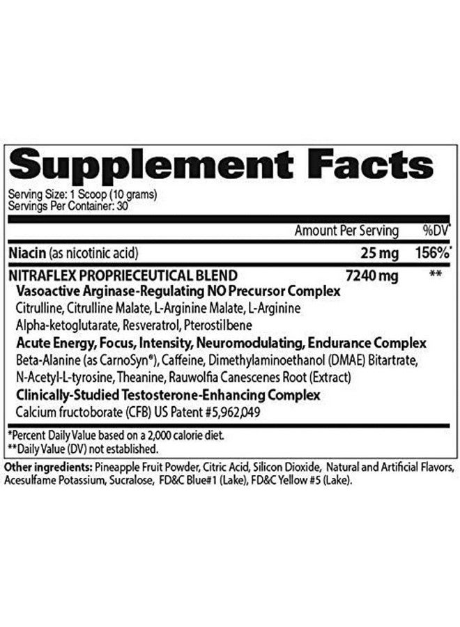 GAT SPORT GAT SPORT Gat Nitraflex 300 grams Green Apple Powder(Fresh Stock) - Image 3
