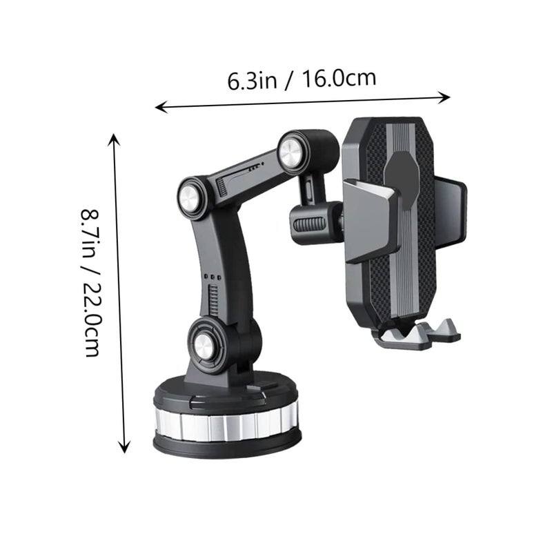 Adjustable Suction Cup Car Phone Holder Mount for Windshield Dashboard Stable Smartphone Bracket - Image 3