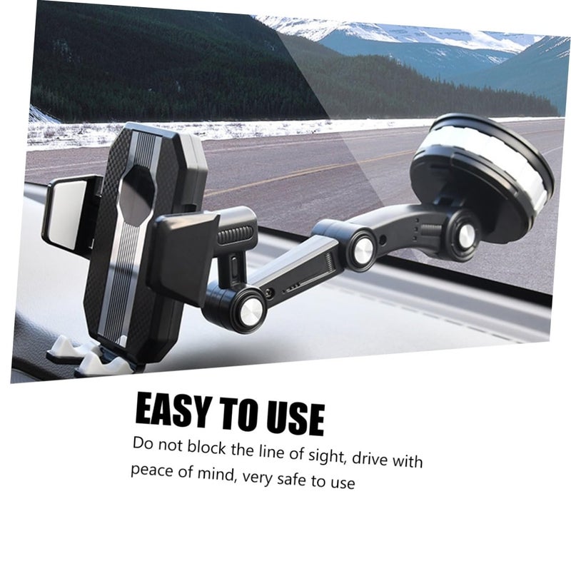 Adjustable Suction Cup Car Phone Holder Mount for Windshield Dashboard Stable Smartphone Bracket - Image 4