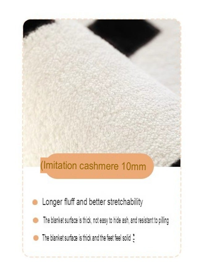 Modern Area Imitation Cashmere Rug Fluffy Carpet 160X230 CM
